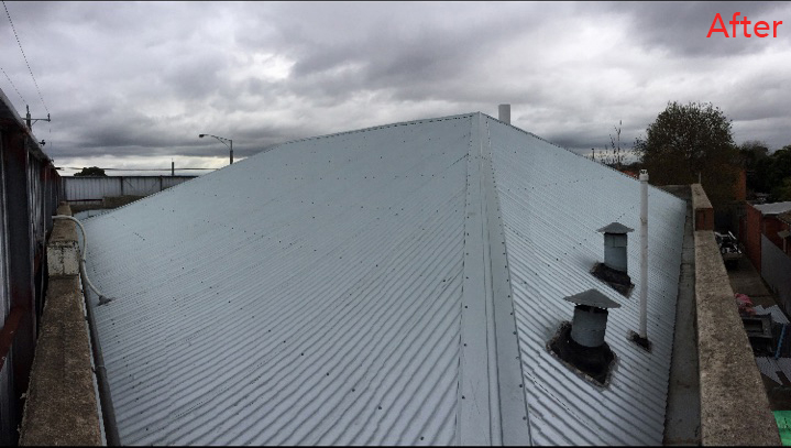 color bond roofing after